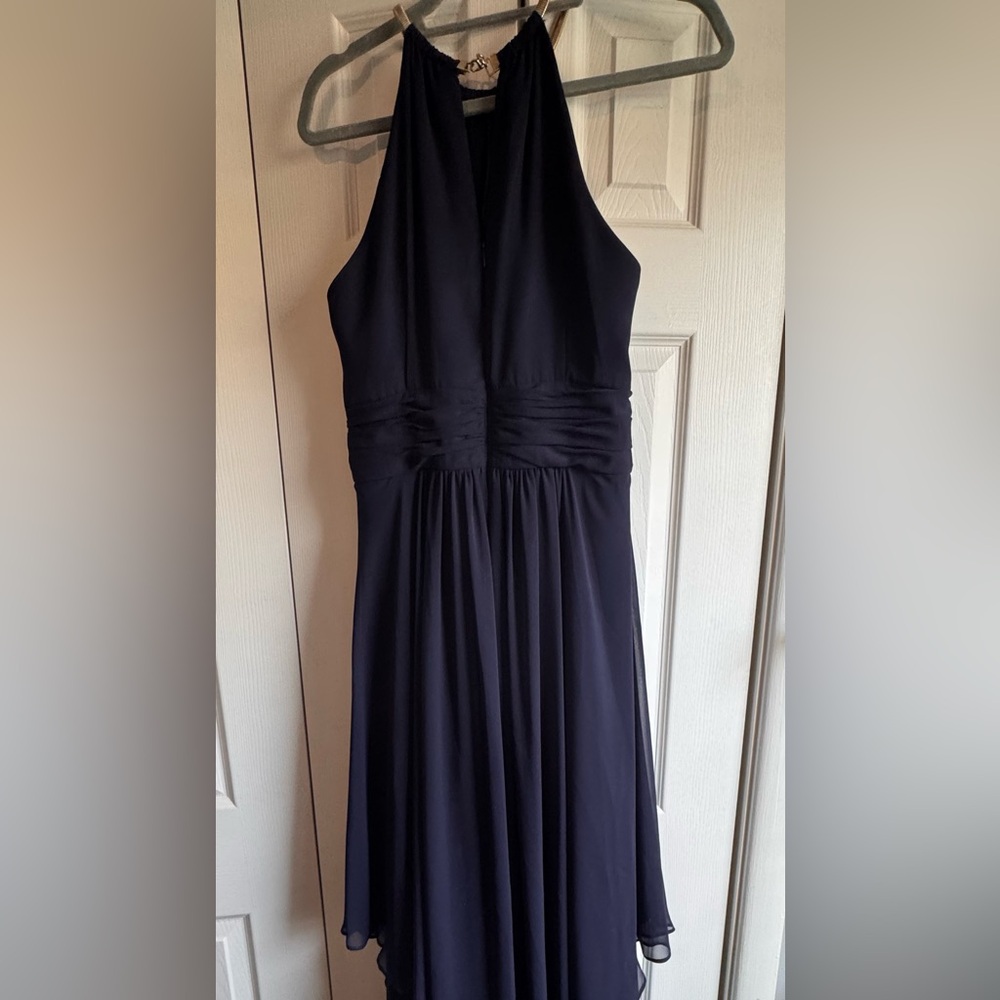 Eliza J Elegant Navy Evening Gown-size 12